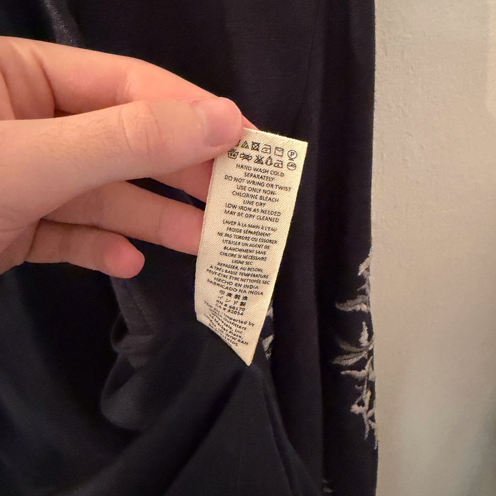 Free People dark blue Embroidered Jacket - Picture 7 of 7